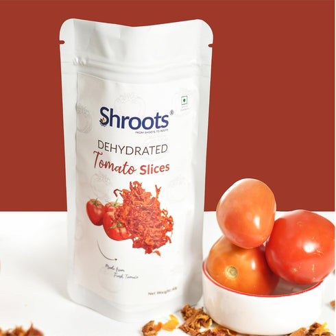 100g (3.5oz), SHROOTS Dehydrated Tomato Flakes Air Dried Dehydrated Vegetable, Gluten Free, Vegan, No Added Salt, Ideal