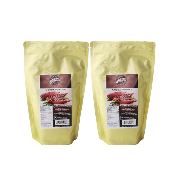 Vermont Nut Free Chocolates Baking Cocoa Powder 12 Ounces, 2 Bags, Nut-free,