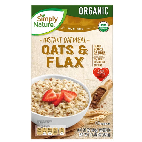 Generic 2-PACK: 1 1 11.29 oz (320g) 100% Packed omega-3s Organic Oats & Flax and Organic Maple Brown Sugar Instant