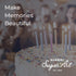 100 Count Global Sugar Art Blossom Sugar Wedding Cake Flowers White with Pearl Stamens, Unwired, by Chef Alan Tetreault