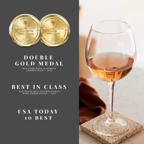 750 ml (1 Joyus Non-Alcoholic Rose Wine, Award Winning Best In Class Dealcoholized Wine, Light & Refreshing, Low Sugar