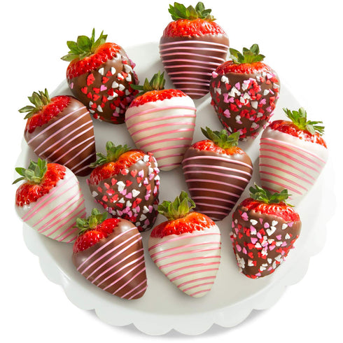 A Gift Inside The Original Love Berries Chocolate Dipped Strawberries Gift -
