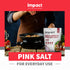 2lb Impact - Fine Grain North American Pink Sea Salt - Low-Carb Friendly Non-GMO Gluten-Free Trace Minerals