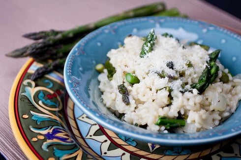 8oz Pack 6) Alessi Autentico, Premium Seasoned Risotto, Italian Arborio Rice, Easy to Prepare, (Porcini Mushroom