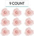 3 Inch, 9 Count Global Sugar Art Peace Rose Sugar Cake Flowers, Pink by Chef Alan Tetreault