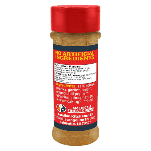 4 oz Pack 4 Ragin' Cajun y'ALL PURPOSE Seasoning - Shaker, of - Low Sodium, No MSG - Mild Louisiana Cajun Spice