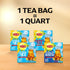 6-Pack 132 Lipton Cold Brew Black Tea Bags Family Size Total Bags Rainforest Alliance Certified Iced Tea Bags