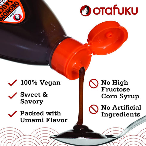 Otafuku Okonomi Sauce, Vegan Japanese Topping, 17.6 Ounces
