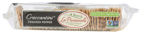 6 Oz La Panzanella Mini Croccantini, Black Pepper
