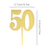 ZHENGYE Gold Happy Birthday Cake Topper, Bling Bling 50th Anniversary/Birthday Party Decoration