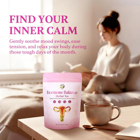 100% Free,15 Vital Tea Hormone Balance Tea for Women, Soothing Chamomile & Raspberry Leaf Tea for Menstrual Cycle, PMS