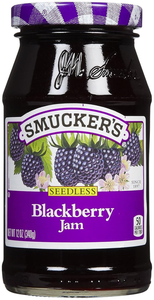 Trappist Smucker's Seedless Blackberry Jam - 12 oz