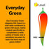 Everyday Green Jalapeno Pepper Hot Sauce by Fat Cat Gourmet | All Natural | Flavorful, Fresh and Versatile | Enhances Everyday Foods | Mild Heat | Gluten Free, Vegan & Keto Friendly | 1 Bottle
