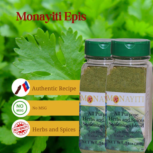 2x14oz (2x400g) pack 2 Monayiti Epis Haitian Style Seasoning