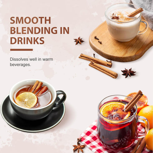 15 oz (425g), Soeos Organic Cinnamon Powder, Freshly Ground, Premium Aroma, Bold Warm Flavor, for Baking, Desserts