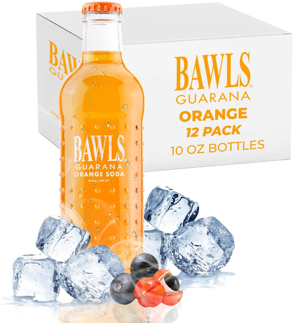 Bawls Guarana Mandarin Orange, Guarana Drink, Guarana Soda, Guarana Fueled Soda for Energy,