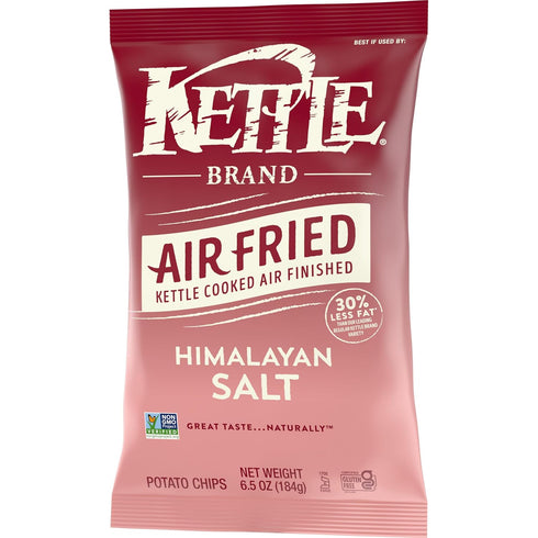 6.5 Oz Kettle Brand Potato Chips, Air Fried Himalayan Salt Kettle Chips, Bag