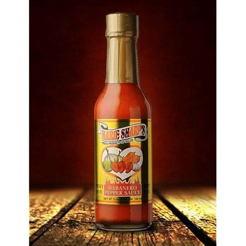 10 oz Marie Sharps Fiery Hot Habanero Pepper Sauce, Extra Hot Belizean Hot Sauce with Intense Heat & Flavor