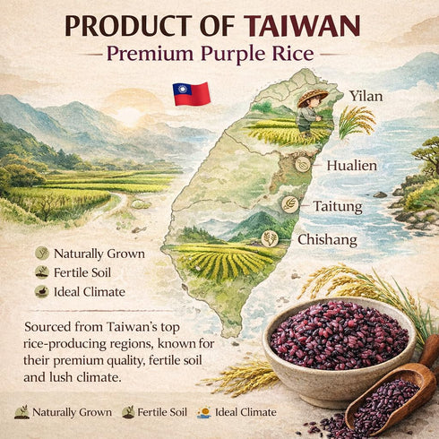 MAJI RICE Packed 1.2 Taiwan Purple Rice Black Glutinous Rice Whole Grain Sticky Rice Vacuum Perfect for Desserts