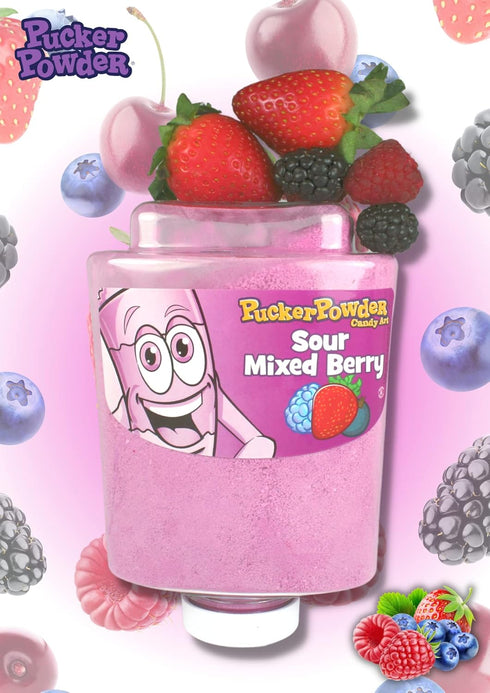 9.5oz: 1 Pucker Powder Sour Mixed Berry,Party Favors - Weddings - Receptions - Bridal and Baby Showers - Birthdays