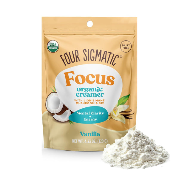 Four Sigmatic Focus Vanilla Coffee Creamer | Organic Non Dairy Coffee Creamer