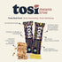 3s, 6G/8G 1 oz, 12-Pack Tosi Cashew Coconut and Dark Chocolate Peanut Protein Bars Combo, Plant Based with Nuts