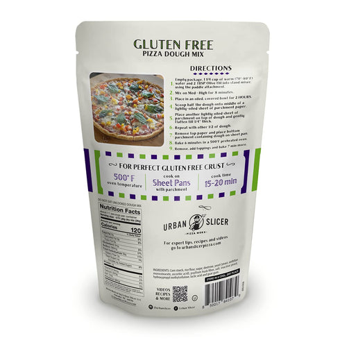 13.9 oz. 2 Pack 4 Urban Slicer Pizza Worx - Gluten Free Pizza Dough - At-Home Pizza Making Kit for Rising, Gluten-Free