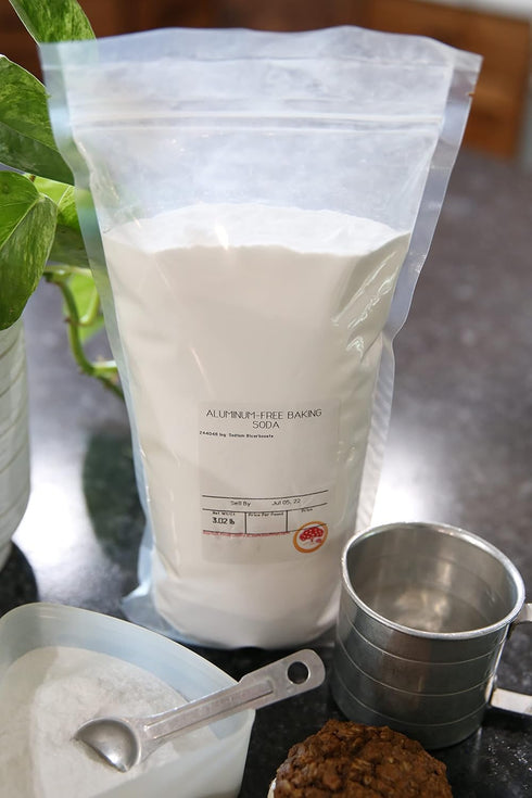 Kauffman's Fruit Farm 3 Lb. (Pack 3) Orchards Aluminum-Free Baking Soda In Bulk For Baking, Cleaning, & Deodorizing
