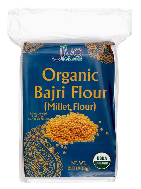 Jiva Organics Organic Millet Flour 2 Pound Bag - Bajri, Bajra, 100%