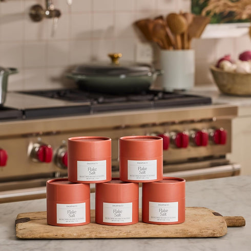 4 Oz Dalkin & Co. Flake Salt, Sea Salt for Cooking and Baking, Natural Artisan Seasoning, Eco Friendly Hand Harvested