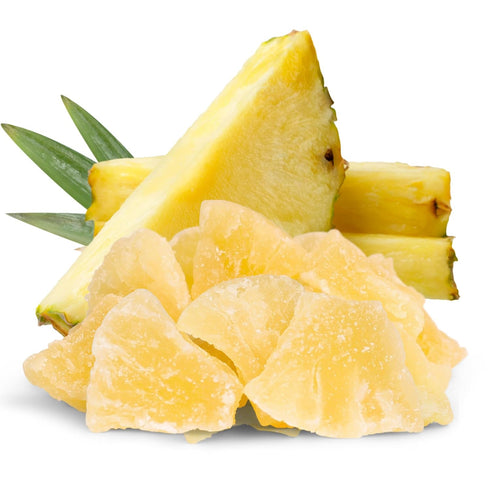 5 Lbs Delicious Dried Pineapple Chunks by It's Delish - Bulk Bag | Lightly Sweetened Candied Fruit, Low Sugar, Vegan