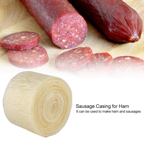 mumisuto 8m/314.96inch 2 Sausage Casings, Layered Edible Drying Sausage Casing for Flavorous Homemade Sausages Ham