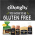7.4oz (Pack 2) O'Doughs Gluten Free and Vegan Naan Style O'Dippers Flatbreads, GARLIC AND CHIVE