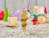 Countertop 6 lb Frostline Birthday Cake Soft Serve Ice Cream Mix, Lactose & Gluten Free - Just Add Water, Dairy