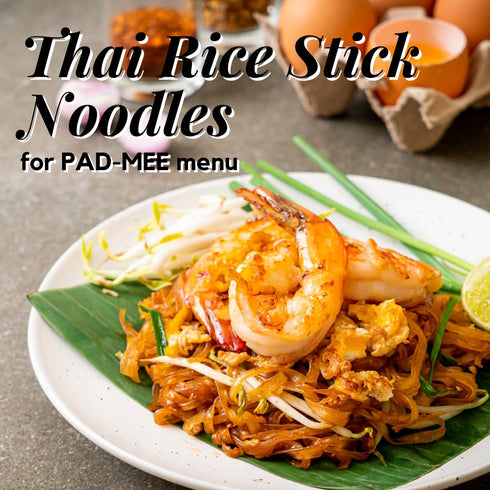 400 Thai Chantaboon Rice Stick Noodles grams Chanthaburi, Sen Chan to cook Pad Thai, Pad Mee Thai Tom Yum, Boat Noodle