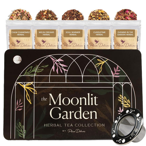 Moonlit Garden Collection Assorted Herbal Tea Gift Set - Hand-Crafted Loose Leaf