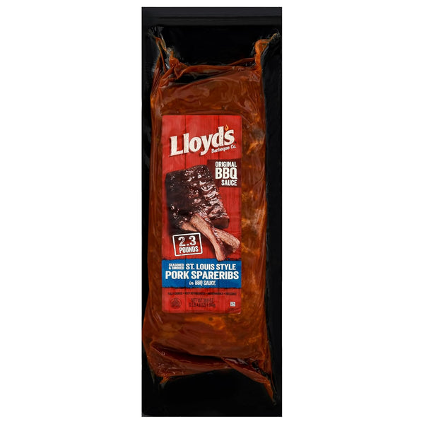 Lloyd's : St. Louis Style w/Original Barbeque Sauce Pork Spareribs, 36.8 Oz