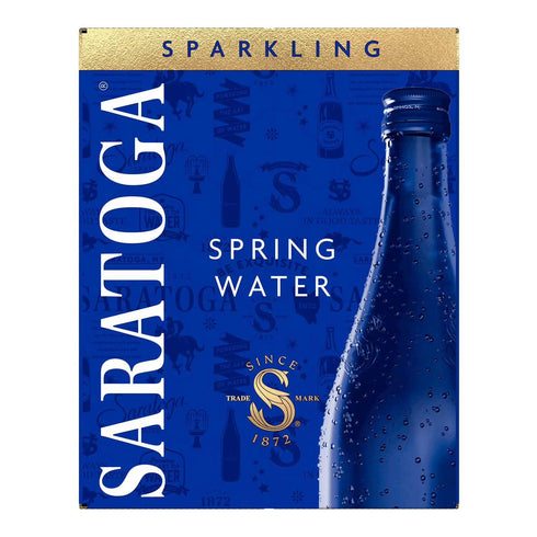 Saratoga Spring Water 24pk, 12 Sparkling Spring Water FZ