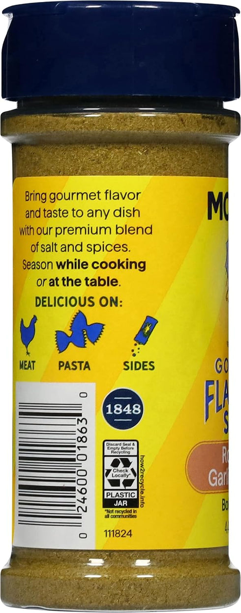 4.4oz Morton Gourmet Flavored Salt Roasted Garlic & Herb