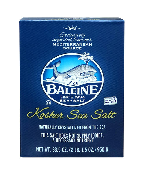 La Baleine Kosher Salt, 33.5oz (Pack of 6)