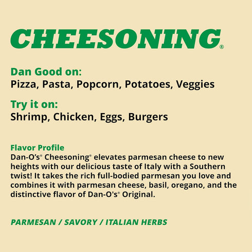 Dan-O's Cheesoning Seasoning, Medium Bottle, 7.6 oz