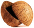 Natural Coconut Bowl Halves, 2 Pack for Handicraft, Pet Feeder, Candle Maker, Christmas & Halloween Decor