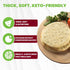 7.5" 3-Count., WiO SmartFoods Pizza Crusts, Low-Carb, Protein-Rich Pizza Dough, Keto-Friendly, Fat-Free, Delicious