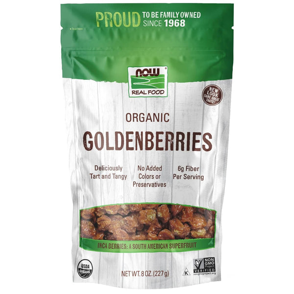 NOW Foods, Organic GoldenBerries, South American Superfruit with Fiber, Potassium, and Vitamin