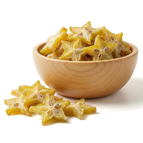 5 NY Spice Shop Dried Star fruit - Pound Dehydrated starfruits Snacking - Chewy dried star fruit for Baking Smoothies