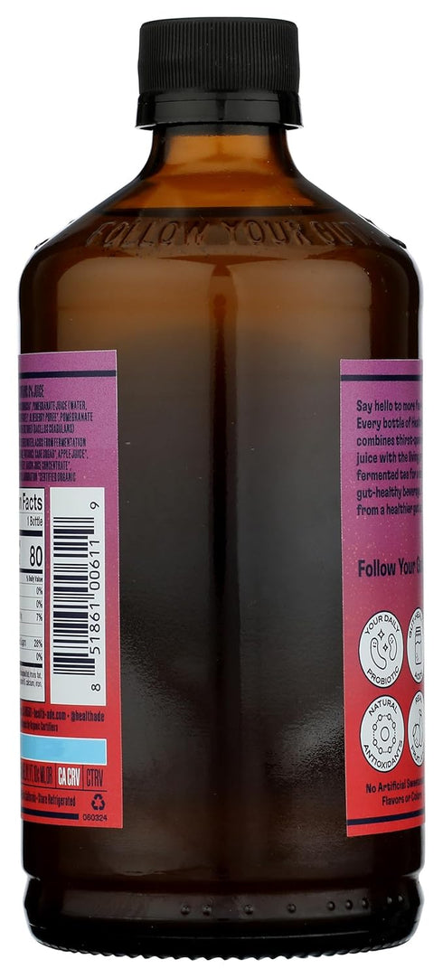 16Fz 16 Oz Health Ade, Kombucha Pomegranate Organic, Fl