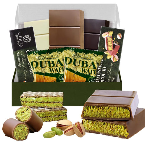 Dubai Chocolate Variety Pack 7 pack, 3 Milky, Dark & White Chocolate
