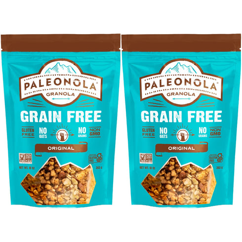 Paleonola Original Grain Free Granola, 10 Oz Resealable Bag (Pack of 2)