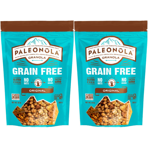 Paleonola Original Grain Free Granola, 10 Oz Resealable Bag (Pack of 2)