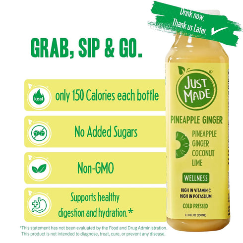 11.8 JUST MADE JUICE Pineapple Ginger Juice, FZ